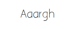 Aaargh字体