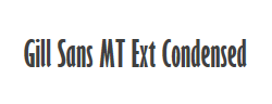 Gill Sans MT Ext Condensed Bold字体
