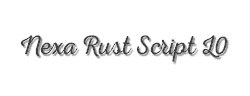 Nexa Rust script L0字体