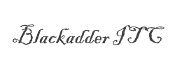 Blackadder ITC字体