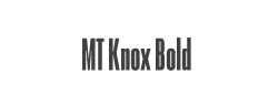 MT Knox Bold字体