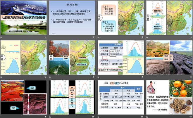 《认识南方地区和北方地区的区域差异》PPT