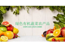 绿色有机蔬菜水果农产品PPT模板