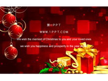 优秀的动态礼盒圣诞节PPT模板下载