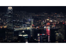 城市夜景PPT背景图片