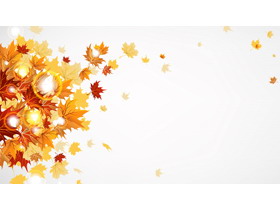 秋天的枫叶PPT背景图片