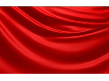 红色绸缎高清PPT背景图片