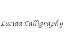 Lucida Calligraphy 字体下载