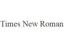 Times New Roman 字体下载