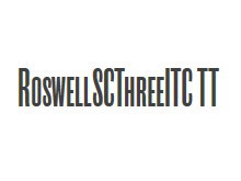 RoswellSCThreeITC TT 字体下载