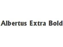 Albertus Extra Bold 字体下载