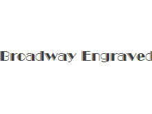 Broadway Engraved BT 字体下载