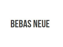 Bebas Neue 字体下载