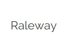 Raleway 字体下载