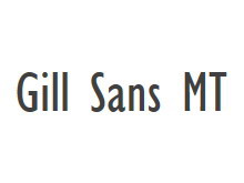 Gill Sans MT Condensed 字体下载