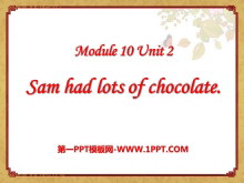 《Sam had lots of chocolates》PPT课件3