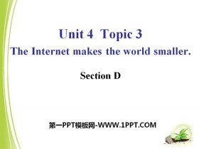 《The Internet makes the world smaller》SectionD PPT