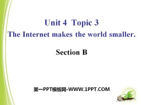 《The Internet makes the world smaller》SectionB PPT