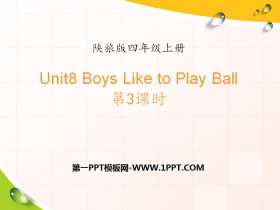 《Boys Like to Play Ball》PPT下载
