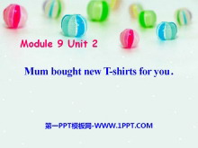 《Mum bought new T-shirts for you》PPT课件2