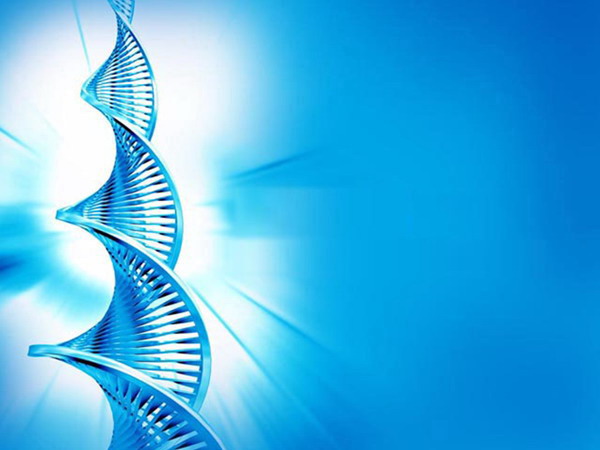 蓝色DNA背景医学PPT模板