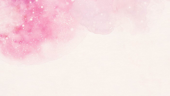 两张粉色唯美手绘樱花PPT背景图片