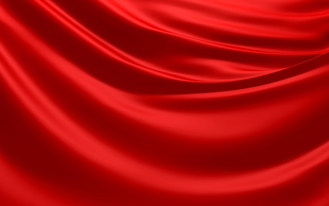 红色绸缎高清PPT背景图片