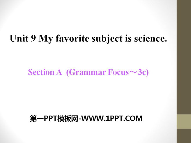 《My favorite subject is science》PPT课件14