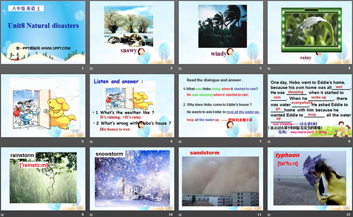 《Natural disasters》PPT
